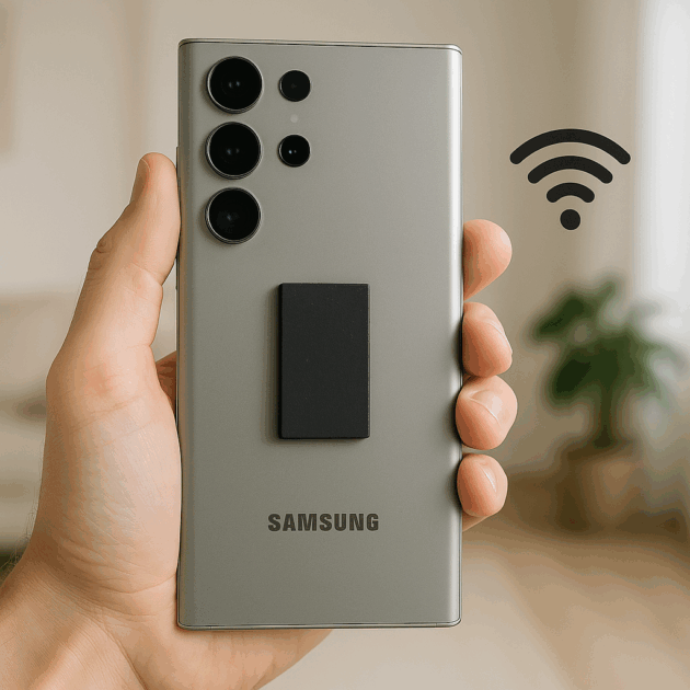 Pastille de shungite adhésive, protection des ondes du smartphone