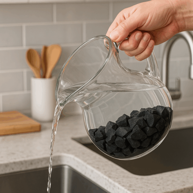 Shungite Concassée pour Purifier l’Eau – Sachet 500 g