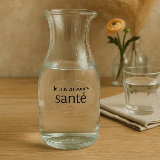 Autocollant énergétique "Je suis en bonne santé"
