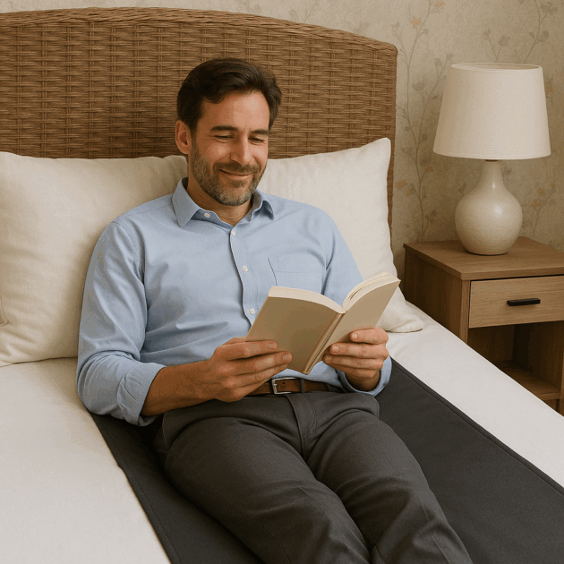 homme natte alese mise a la terre earthing